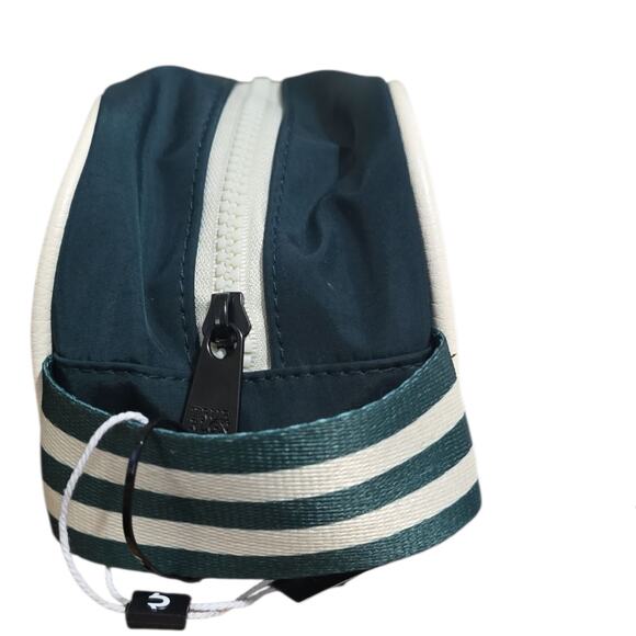 True Religion Nylon Collegiate Toiletry Bag Mens Green Yellow Penn Logo Dopp Kit - Picture 3 of 7